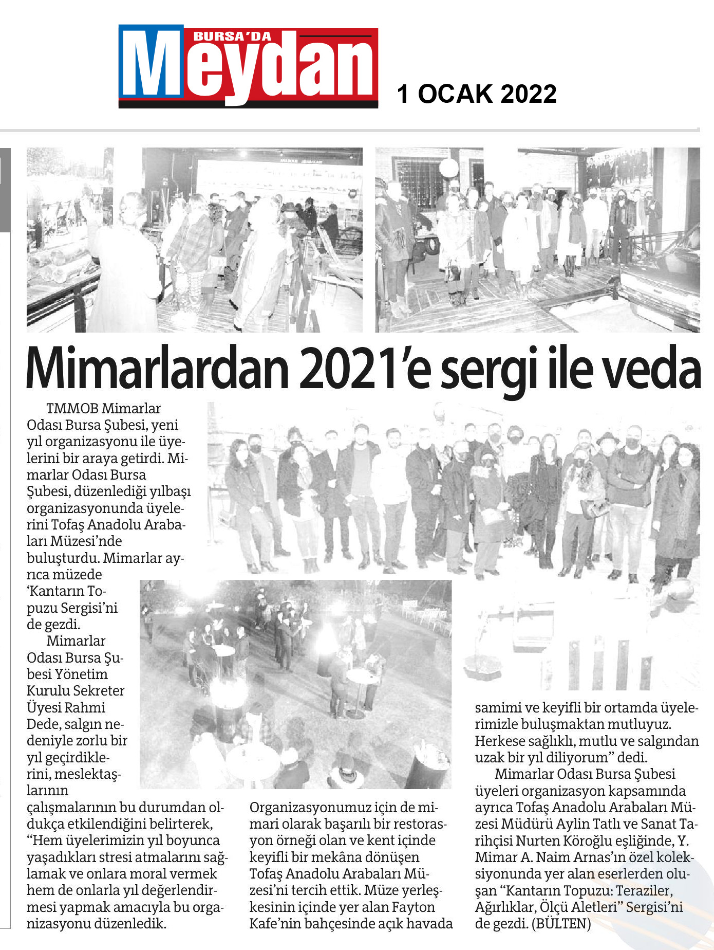 20220101 BURSA'DA MEYDAN - Mimarlar Odası Bursa Şubesi